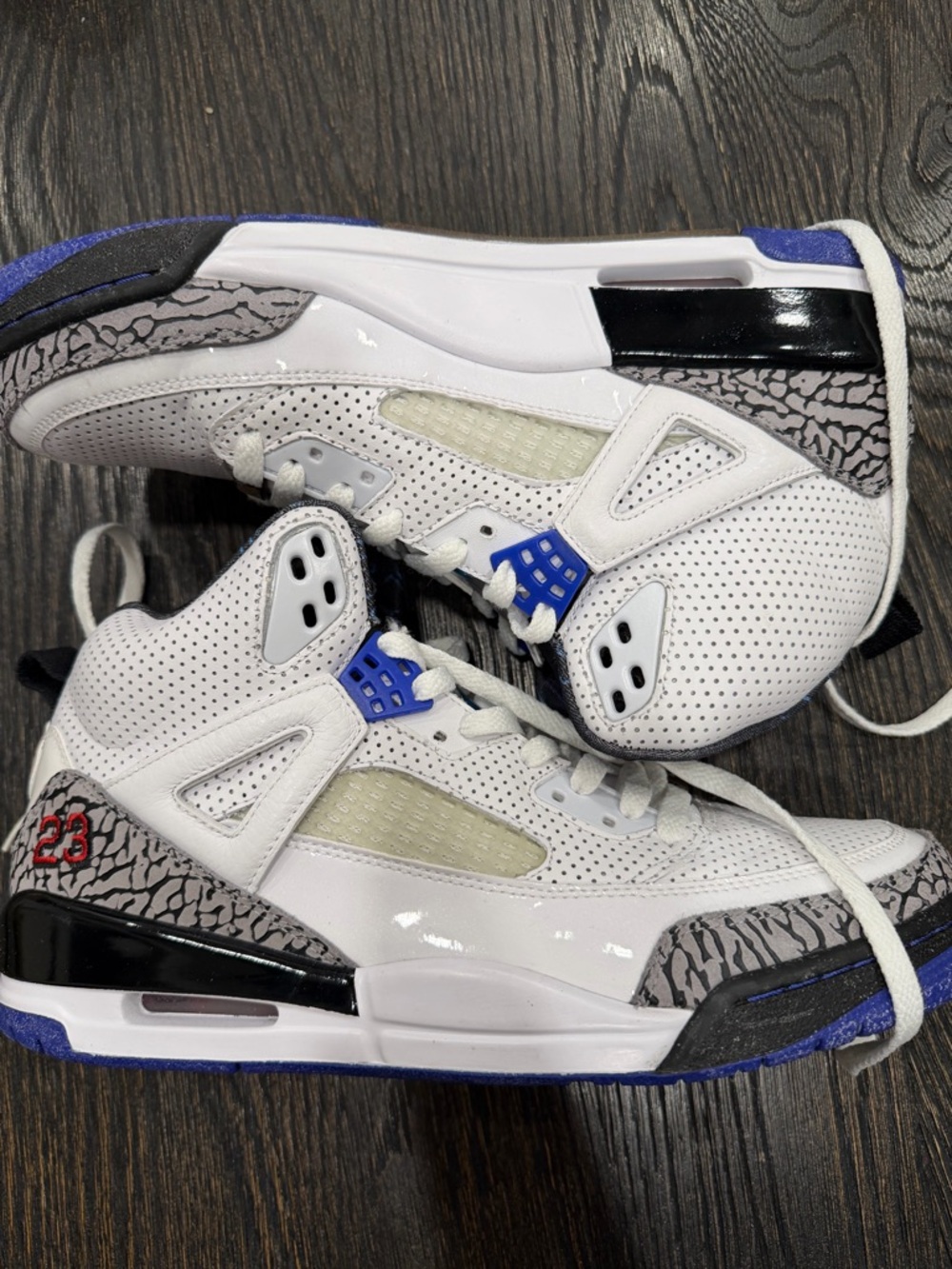 Jordan Spizike Grape White Purple Mens size 10.5